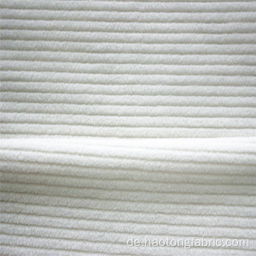 Polyester Stripes Plain Dyed Knitted Polar Fleece Stoff